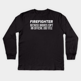 Firefighter Kids Long Sleeve T-Shirt